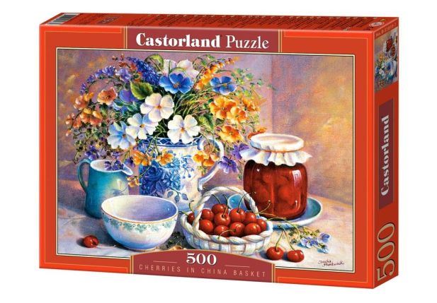 Cherries in China Basket